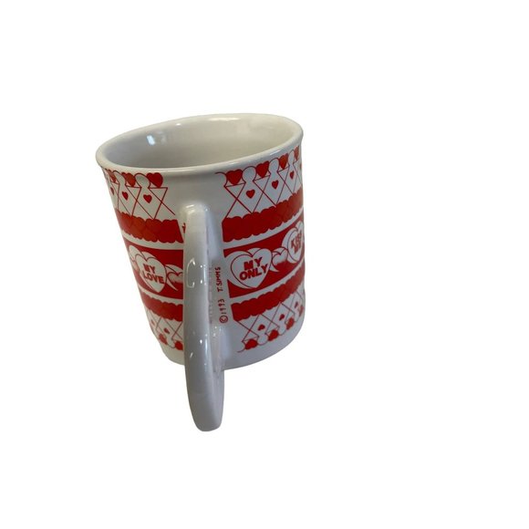 Valentine's Day Mug 1995 Designs by West Wood Kiss me My Pal w/Heart Handle 1995 - Picture 5 of 7